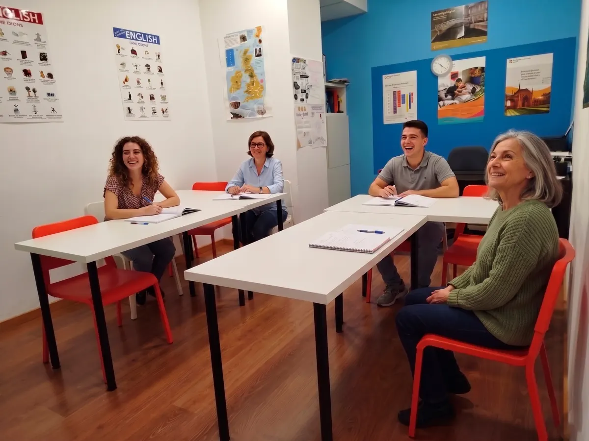 Clase de inglés para adultos en Teatime